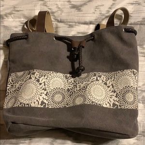 Canvas shoulder bag